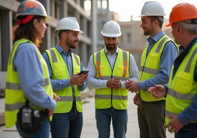 Albion Structural Solutions team collaborating at a building site