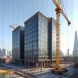 Modern Manchester office construction site